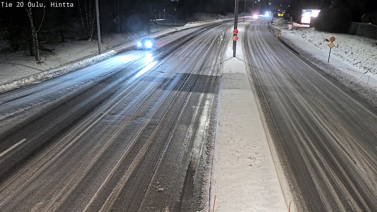 Weather Camera Image Road 20 Oulu, Hintta, Oulu, Pohjois-Pohjanmaa