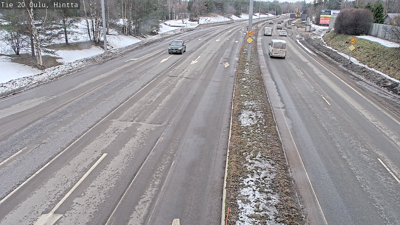 Weather Camera Image Road 20 Oulu, Hintta, Oulu, Pohjois-Pohjanmaa