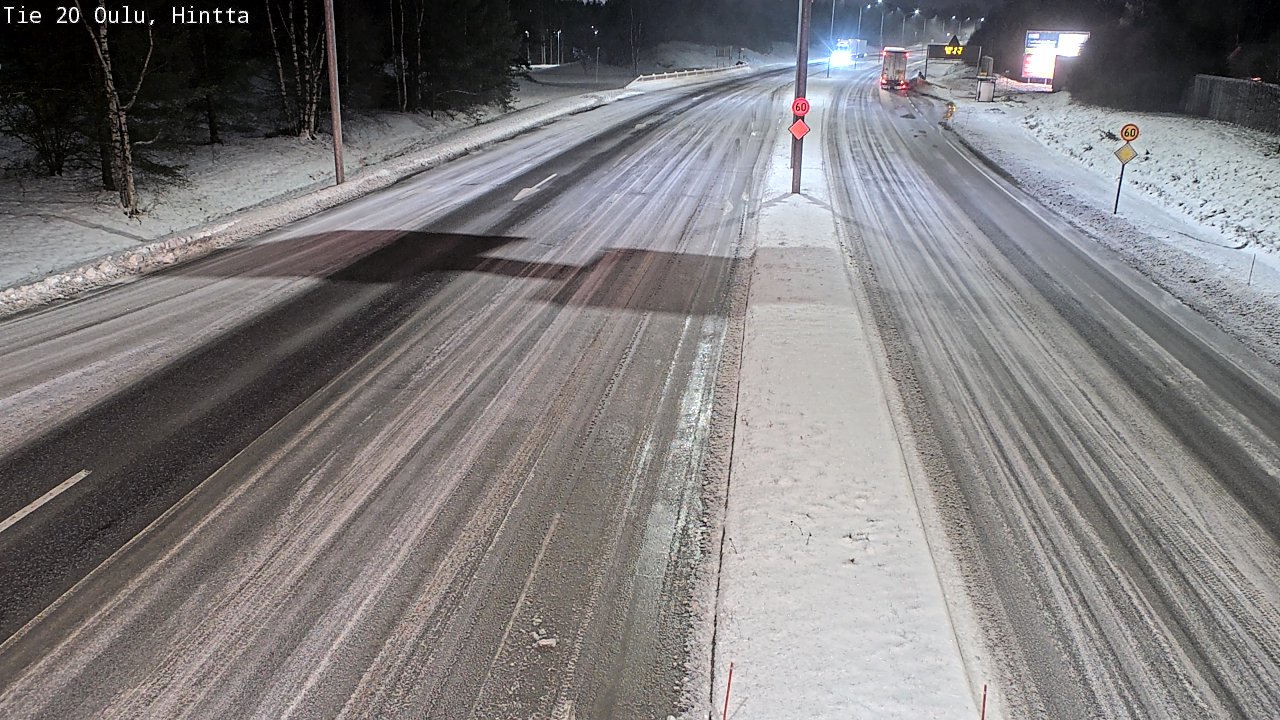 Weather Camera Image Road 20 Oulu, Hintta, Oulu, Pohjois-Pohjanmaa