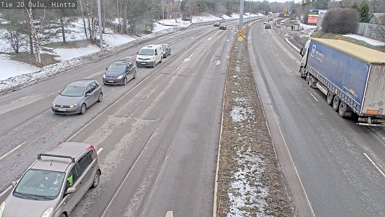 Weather Camera Image Road 20 Oulu, Hintta, Oulu, Pohjois-Pohjanmaa
