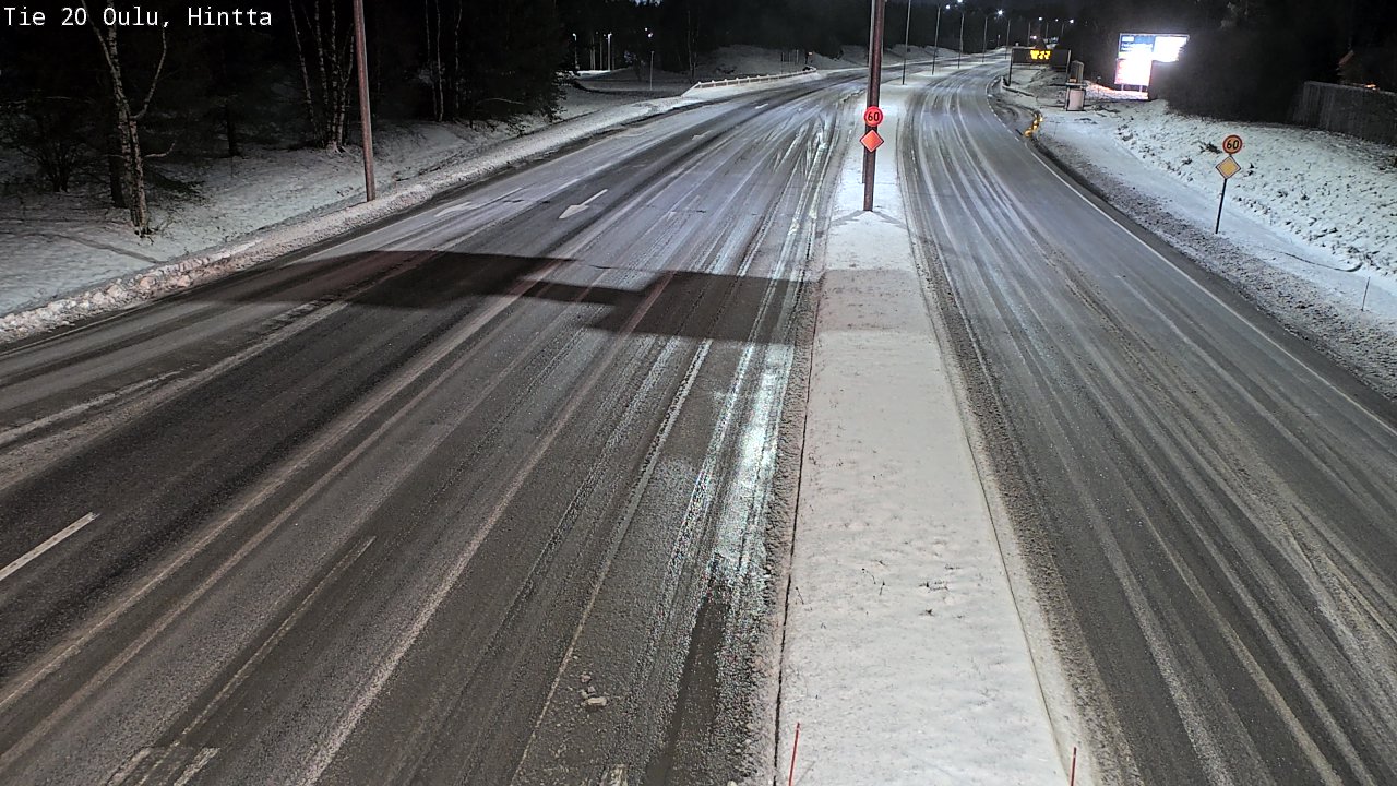Weather Camera Image Road 20 Oulu, Hintta, Oulu, Pohjois-Pohjanmaa