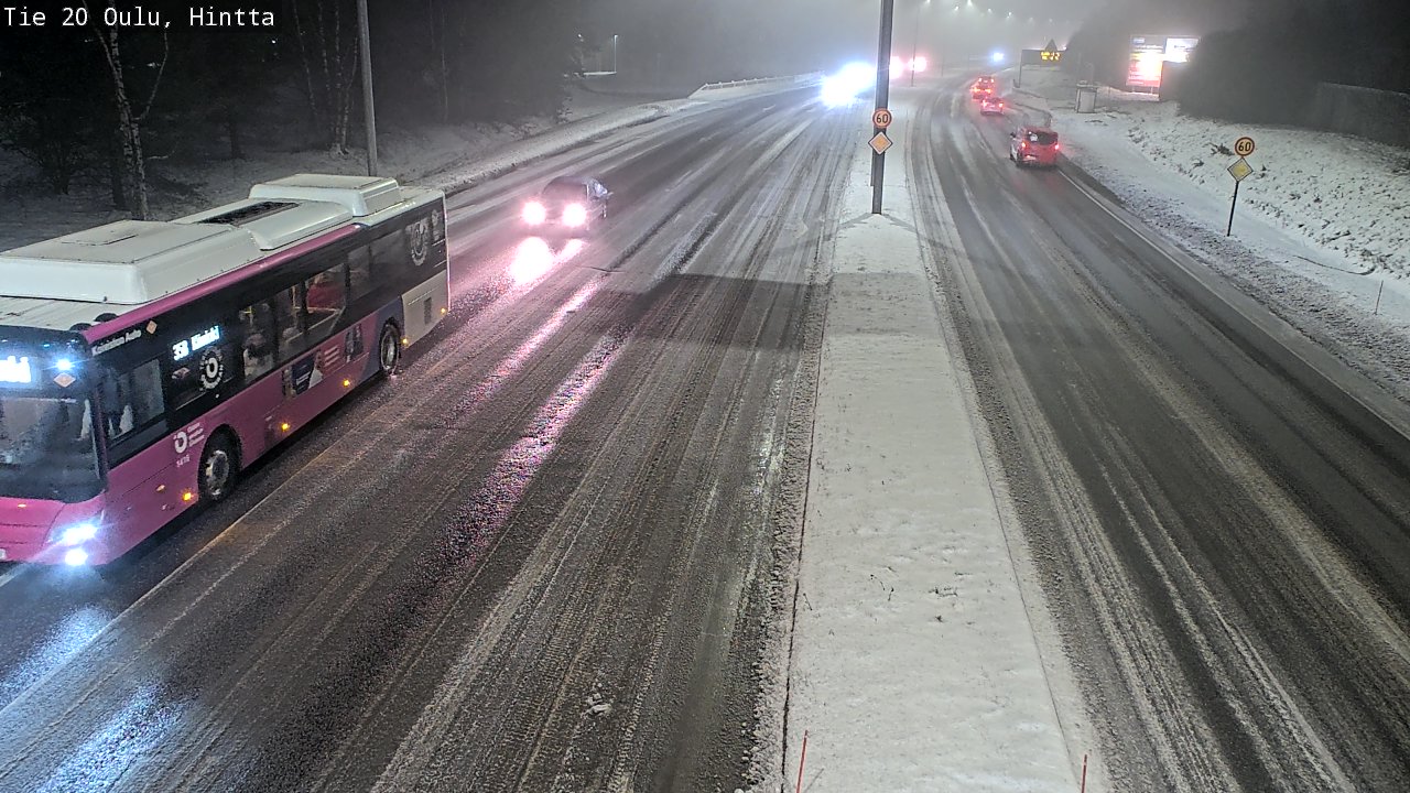 Weather Camera Image Road 20 Oulu, Hintta, Oulu, Pohjois-Pohjanmaa