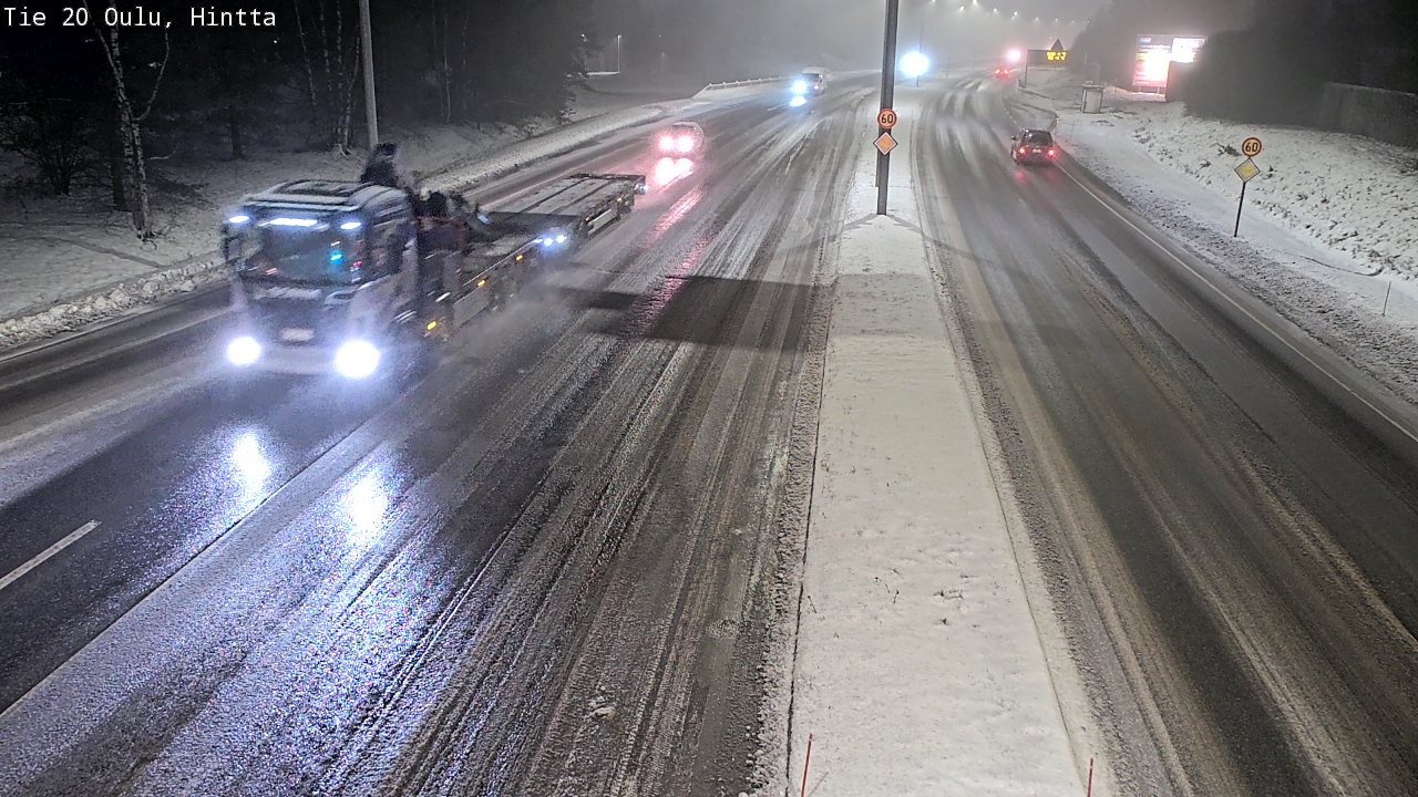 Weather Camera Image Road 20 Oulu, Hintta, Oulu, Pohjois-Pohjanmaa