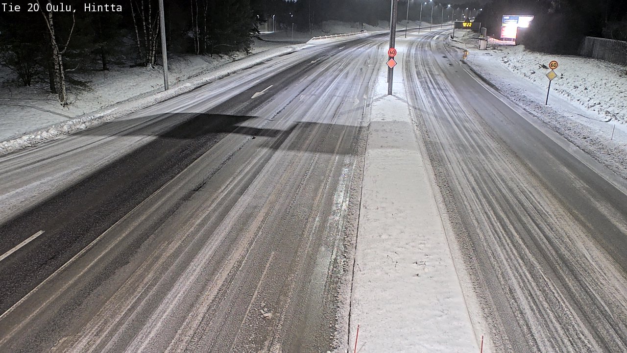Weather Camera Image Road 20 Oulu, Hintta, Oulu, Pohjois-Pohjanmaa