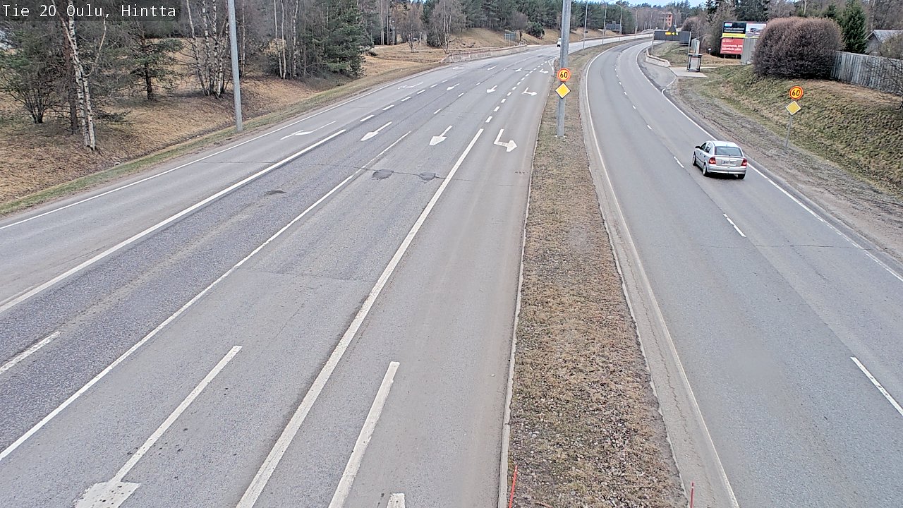 Weather Camera Image Road 20 Oulu, Hintta, Oulu, Pohjois-Pohjanmaa