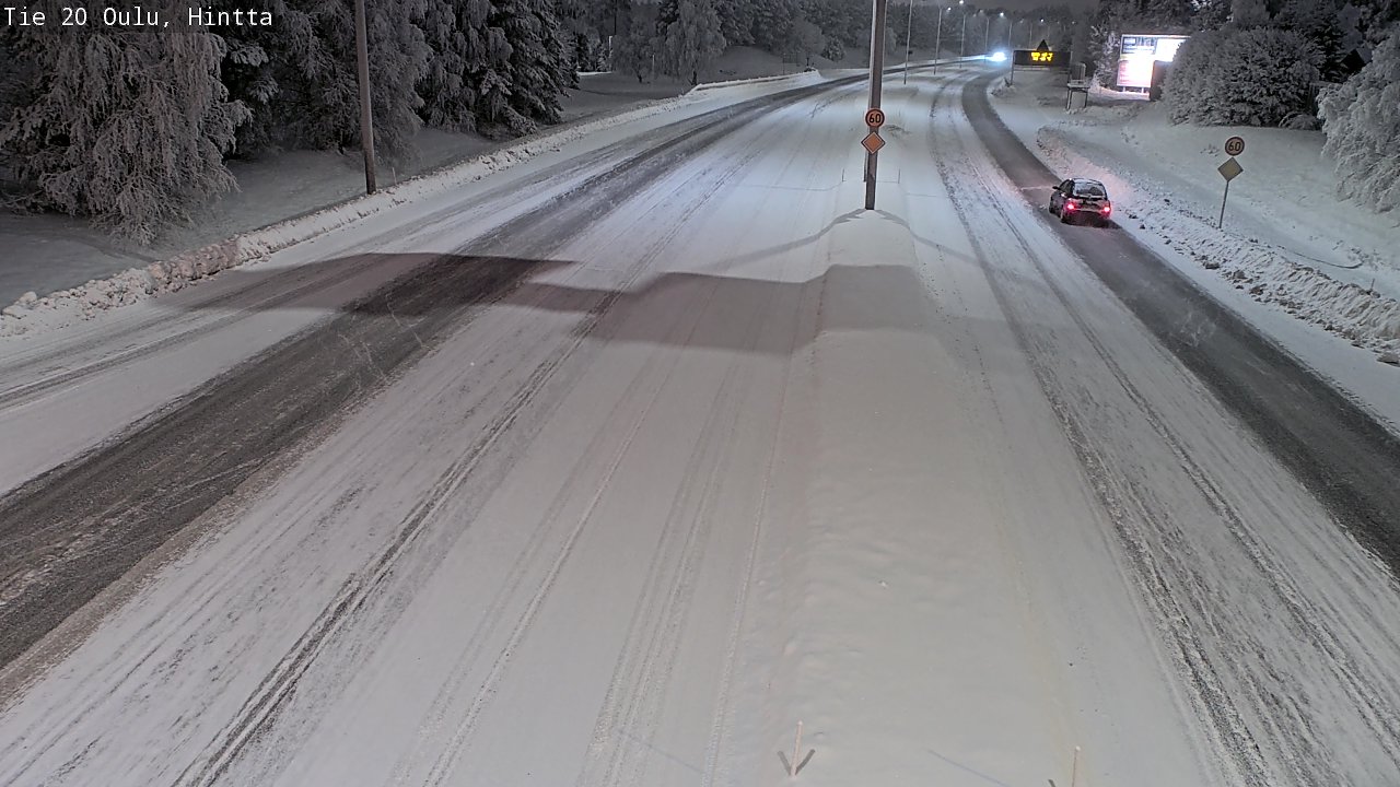 Weather Camera Image Road 20 Oulu, Hintta, Oulu, Pohjois-Pohjanmaa