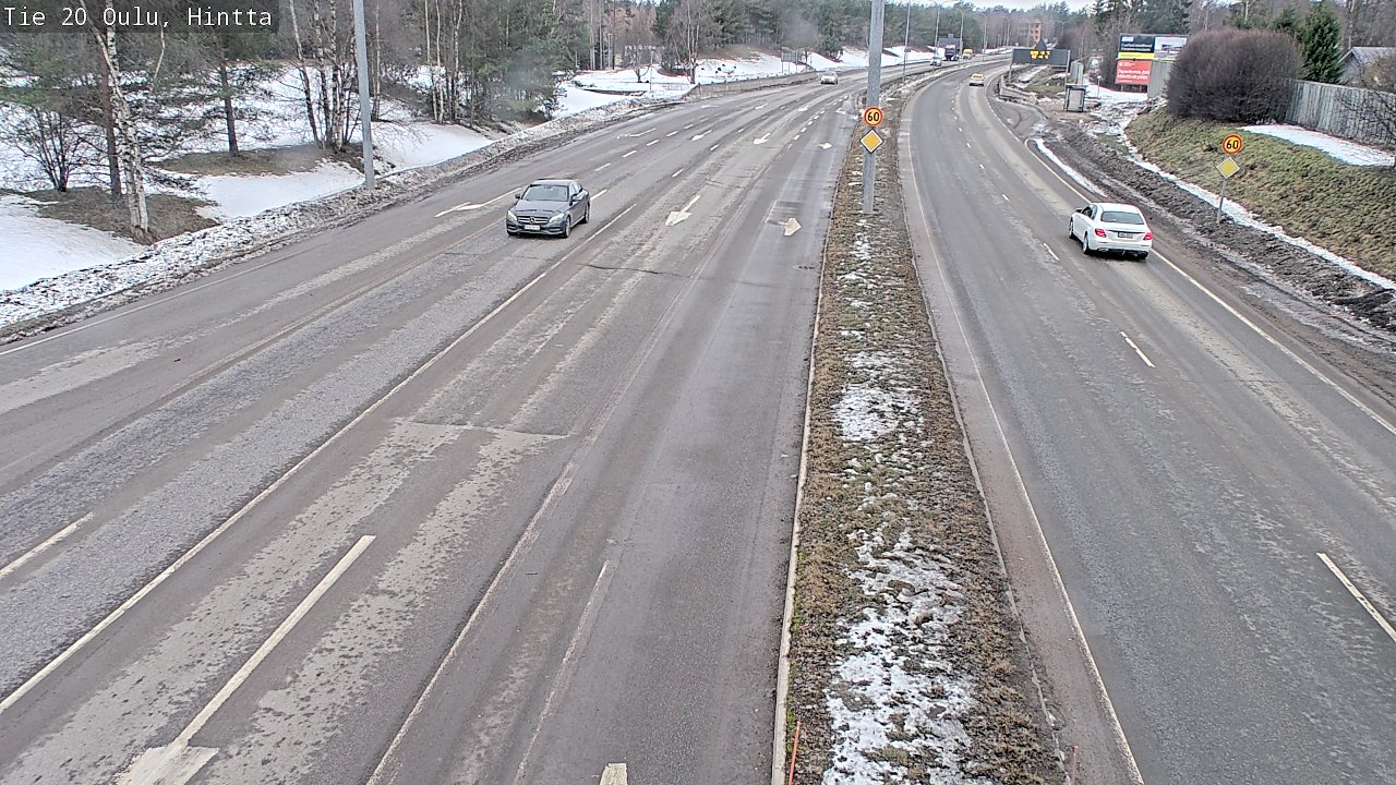 Weather Camera Image Road 20 Oulu, Hintta, Oulu, Pohjois-Pohjanmaa