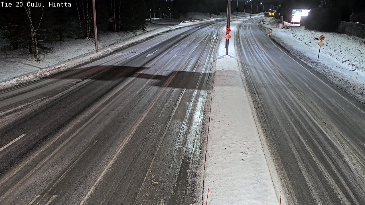 Weather Camera Image Road 20 Oulu, Hintta, Oulu, Pohjois-Pohjanmaa
