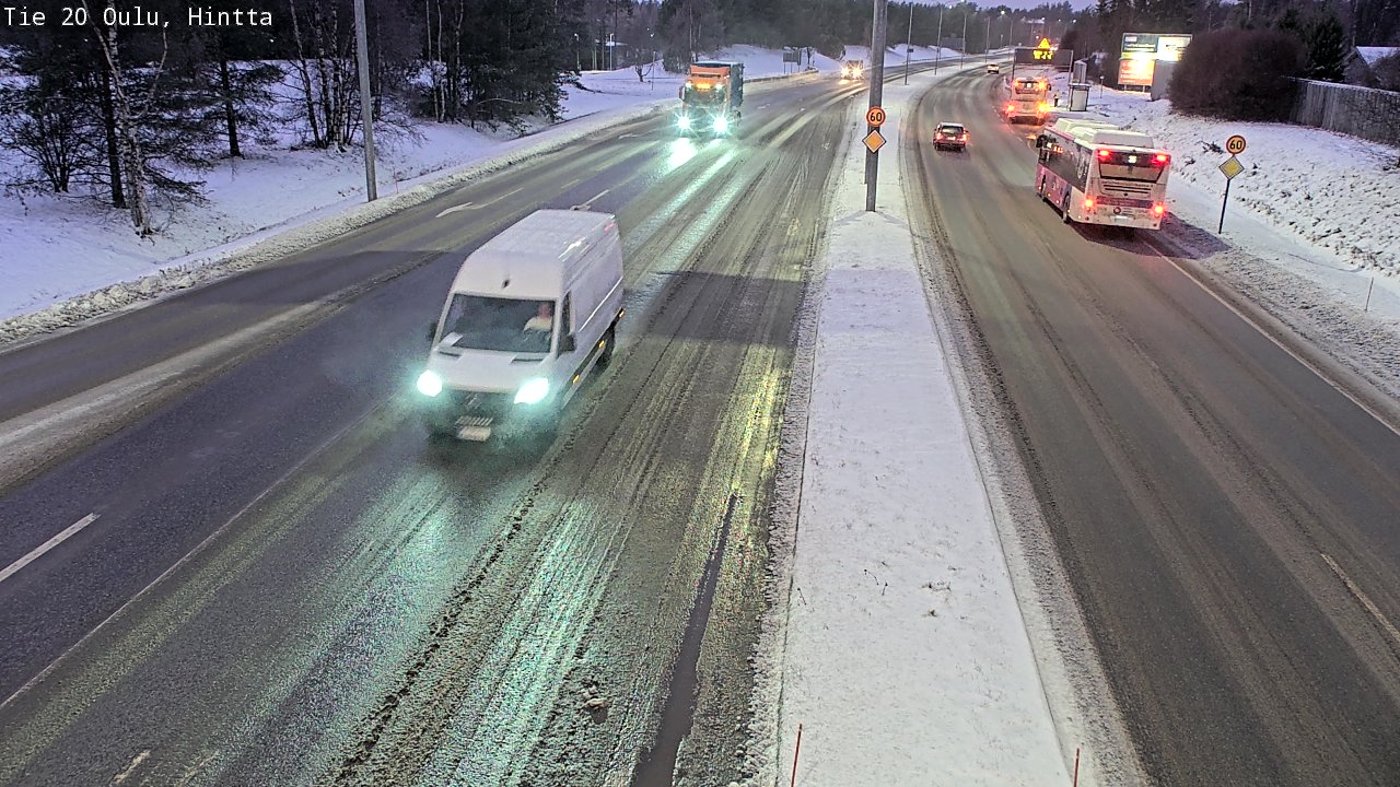 Weather Camera Image Road 20 Oulu, Hintta, Oulu, Pohjois-Pohjanmaa