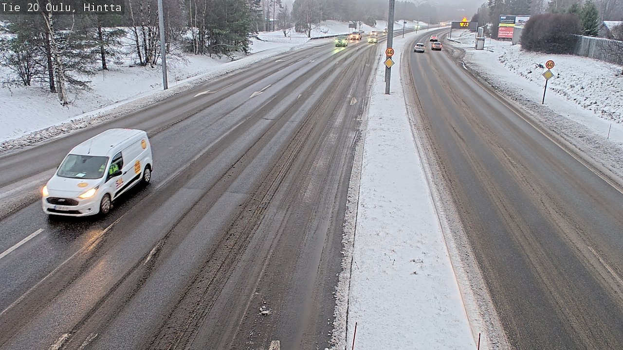 Weather Camera Image Road 20 Oulu, Hintta, Oulu, Pohjois-Pohjanmaa