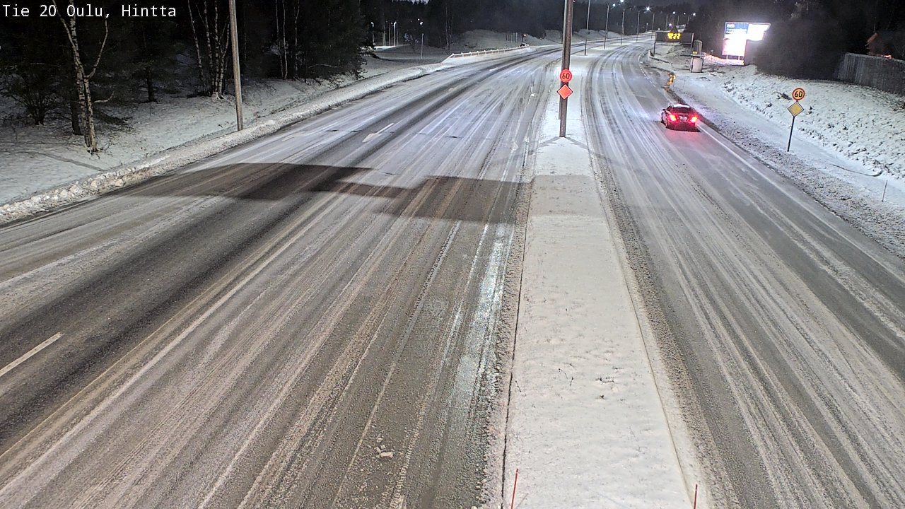 Weather Camera Image Road 20 Oulu, Hintta, Oulu, Pohjois-Pohjanmaa