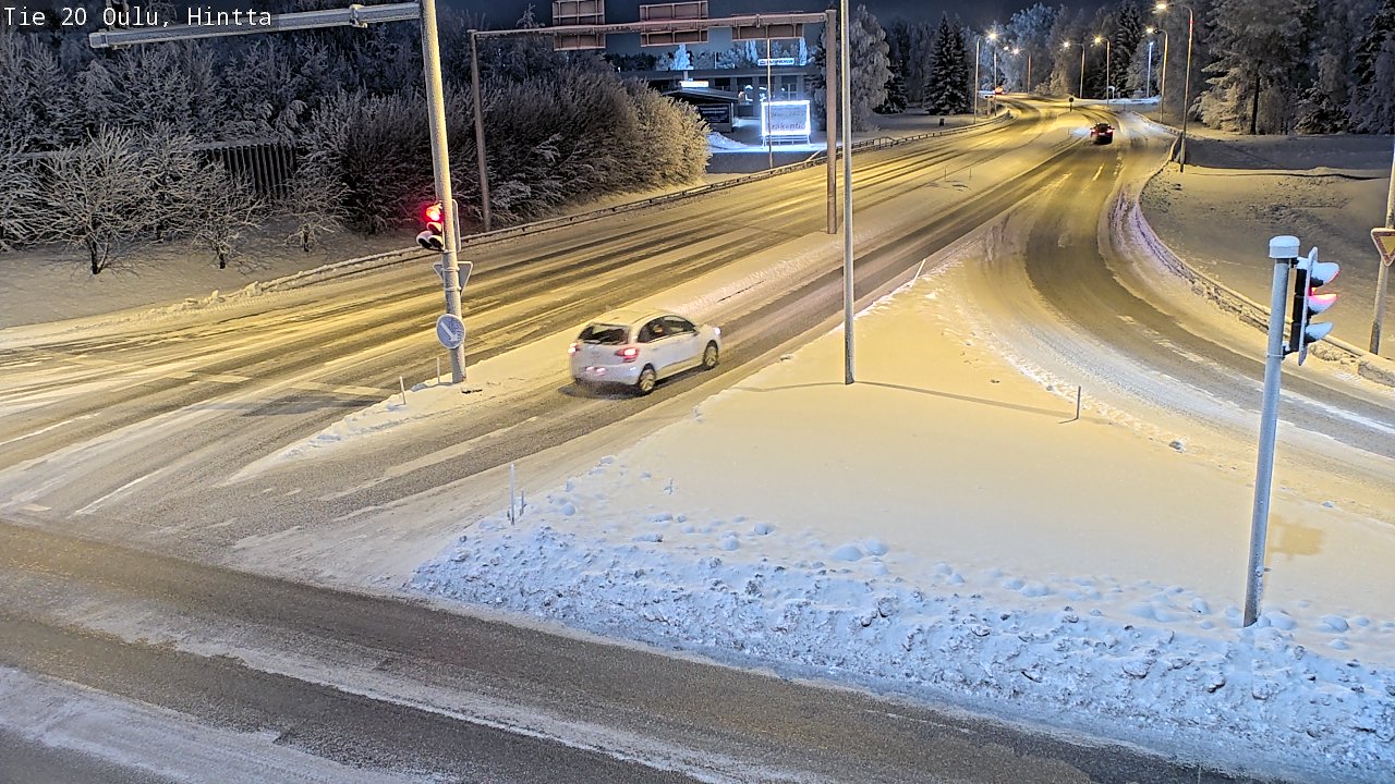 Weather Camera Image Väg 20 Uleåborg, Hintta, Oulu, Pohjois-Pohjanmaa