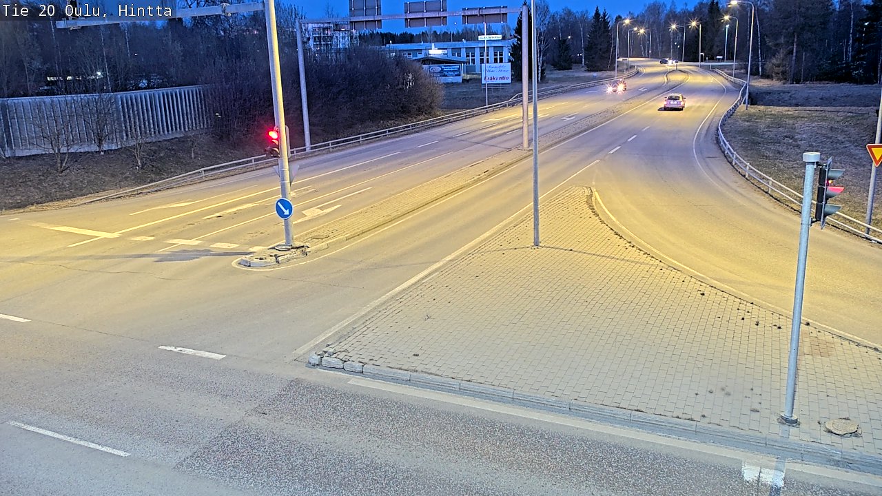 Weather Camera Image Road 20 Oulu, Hintta, Oulu, Pohjois-Pohjanmaa