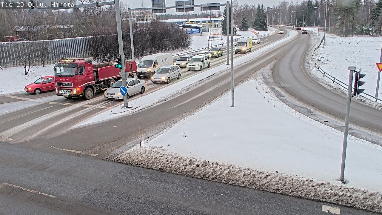 Weather Camera Image Väg 20 Uleåborg, Hintta, Oulu, Pohjois-Pohjanmaa