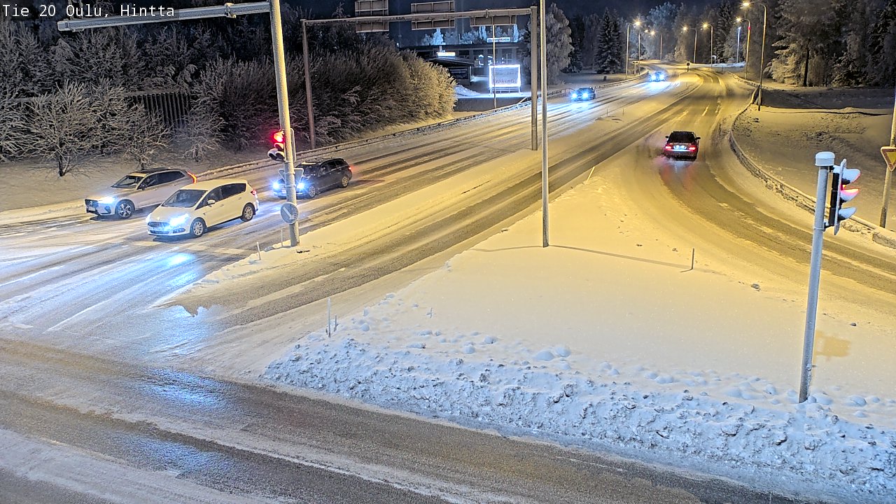 Weather Camera Image Väg 20 Uleåborg, Hintta, Oulu, Pohjois-Pohjanmaa