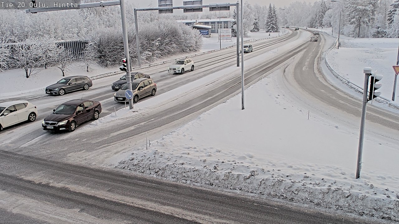 Weather Camera Image Väg 20 Uleåborg, Hintta, Oulu, Pohjois-Pohjanmaa