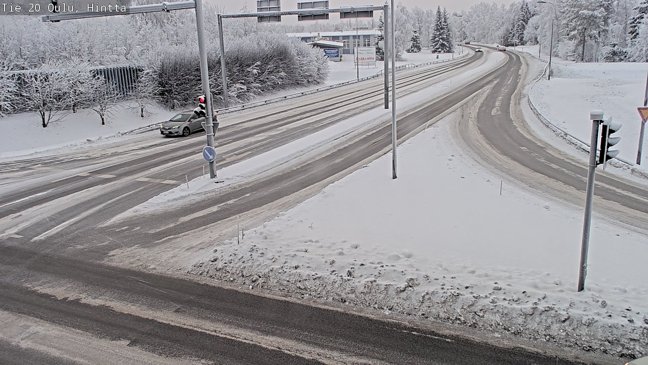 Weather Camera Image Väg 20 Uleåborg, Hintta, Oulu, Pohjois-Pohjanmaa
