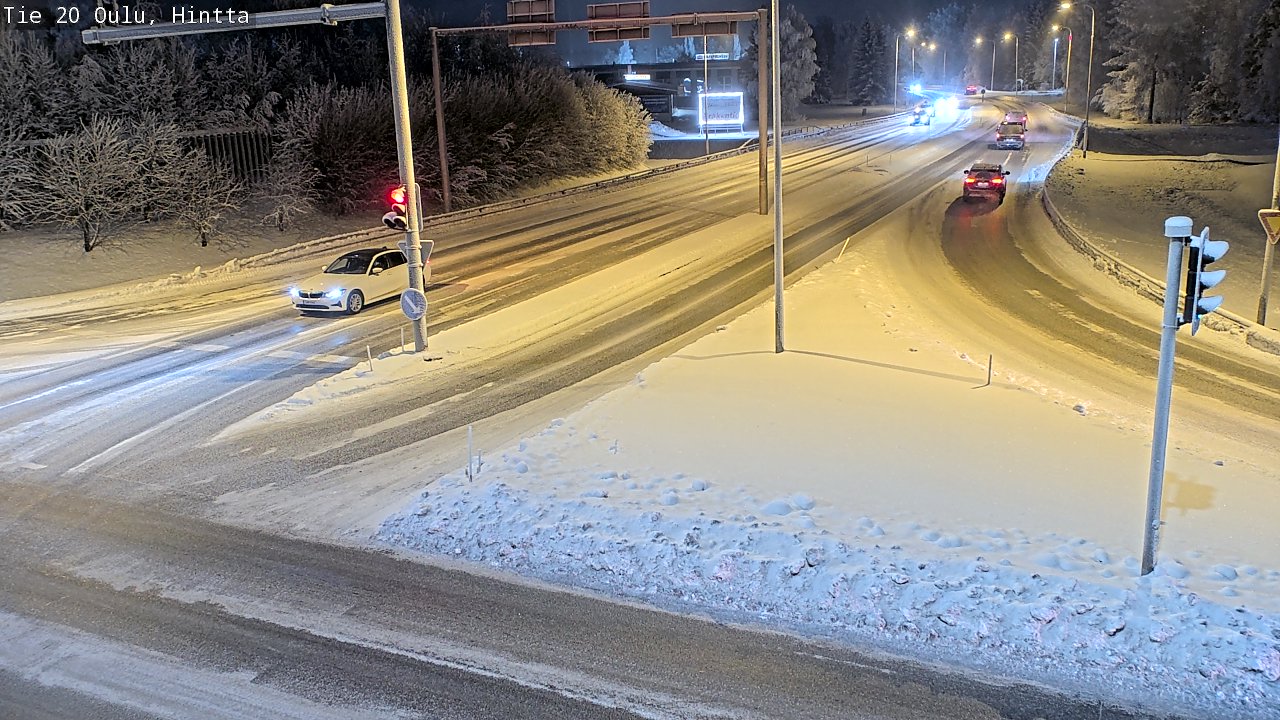 Weather Camera Image Väg 20 Uleåborg, Hintta, Oulu, Pohjois-Pohjanmaa
