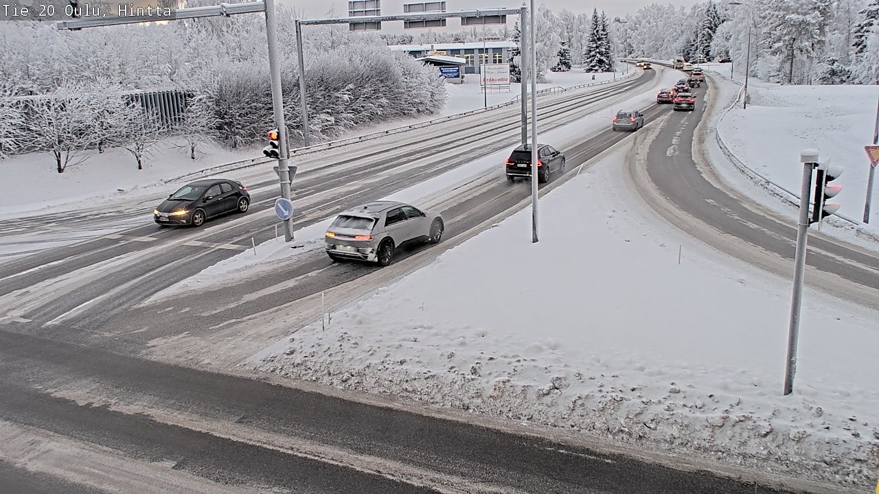 Weather Camera Image Väg 20 Uleåborg, Hintta, Oulu, Pohjois-Pohjanmaa
