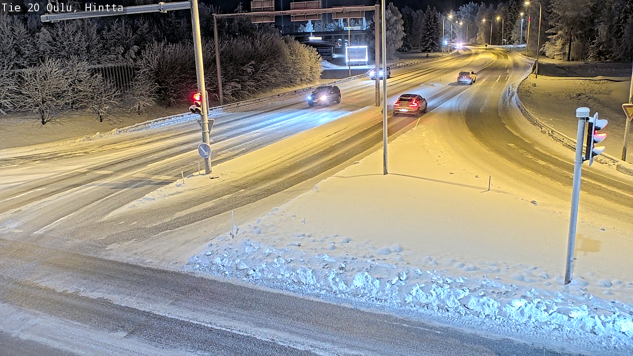 Weather Camera Image Väg 20 Uleåborg, Hintta, Oulu, Pohjois-Pohjanmaa