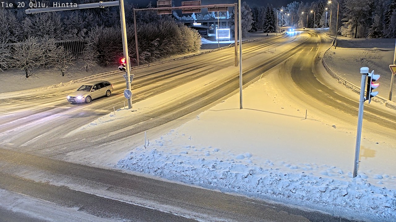Weather Camera Image Väg 20 Uleåborg, Hintta, Oulu, Pohjois-Pohjanmaa