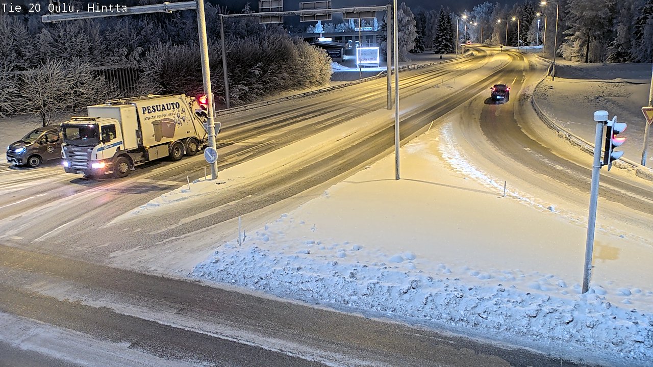 Weather Camera Image Väg 20 Uleåborg, Hintta, Oulu, Pohjois-Pohjanmaa