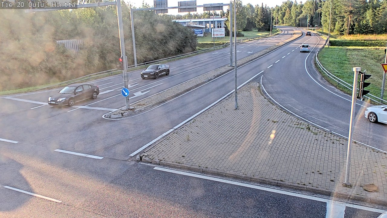 Weather Camera Image Väg 20 Uleåborg, Hintta, Oulu, Pohjois-Pohjanmaa