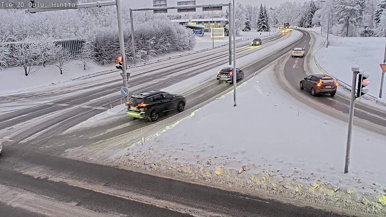 Weather Camera Image Väg 20 Uleåborg, Hintta, Oulu, Pohjois-Pohjanmaa