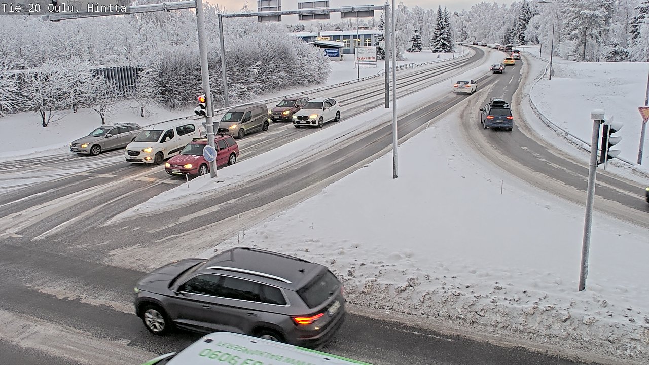 Weather Camera Image Väg 20 Uleåborg, Hintta, Oulu, Pohjois-Pohjanmaa