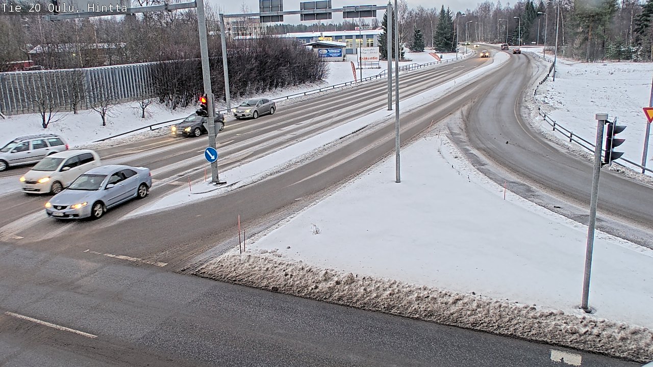 Weather Camera Image Väg 20 Uleåborg, Hintta, Oulu, Pohjois-Pohjanmaa