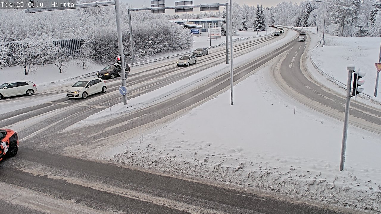 Weather Camera Image Väg 20 Uleåborg, Hintta, Oulu, Pohjois-Pohjanmaa