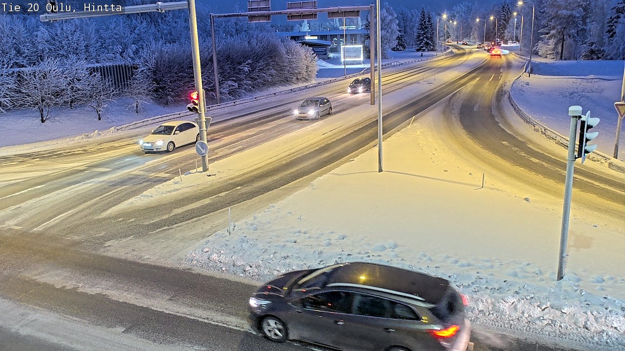 Weather Camera Image Väg 20 Uleåborg, Hintta, Oulu, Pohjois-Pohjanmaa