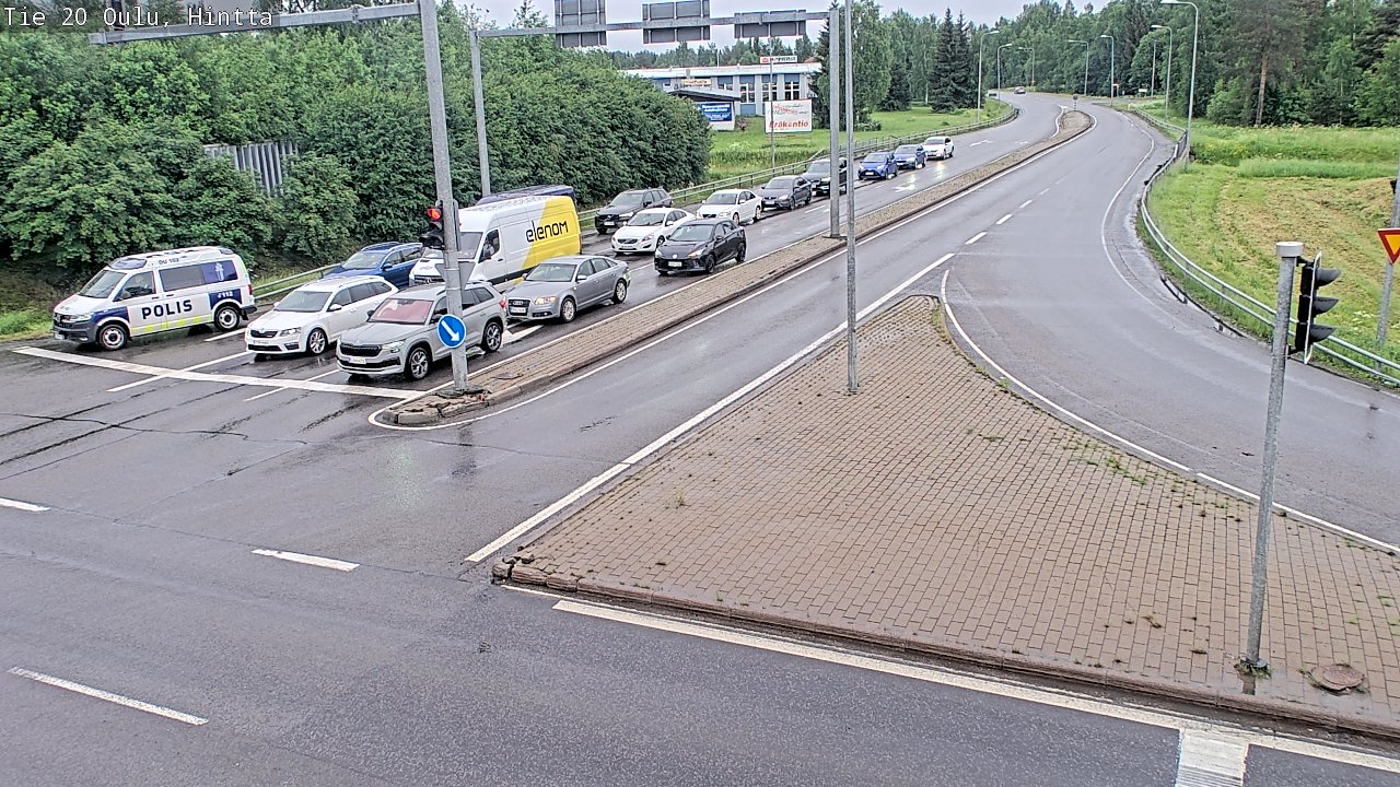 Weather Camera Image Väg 20 Uleåborg, Hintta, Oulu, Pohjois-Pohjanmaa