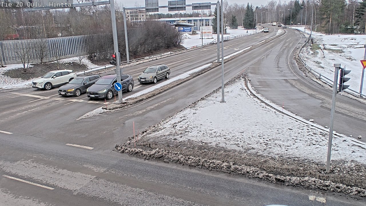 Weather Camera Image Väg 20 Uleåborg, Hintta, Oulu, Pohjois-Pohjanmaa
