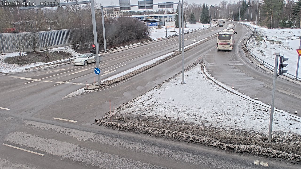 Weather Camera Image Väg 20 Uleåborg, Hintta, Oulu, Pohjois-Pohjanmaa