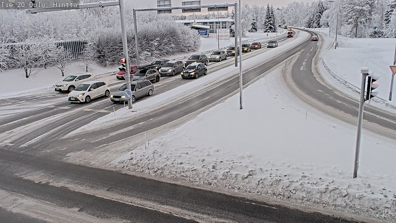 Weather Camera Image Väg 20 Uleåborg, Hintta, Oulu, Pohjois-Pohjanmaa
