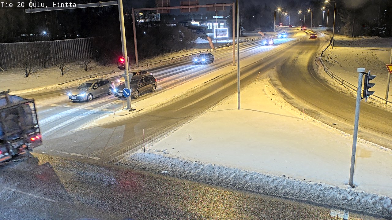 Weather Camera Image Väg 20 Uleåborg, Hintta, Oulu, Pohjois-Pohjanmaa