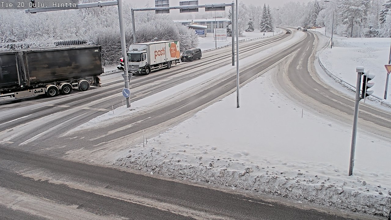Weather Camera Image Väg 20 Uleåborg, Hintta, Oulu, Pohjois-Pohjanmaa