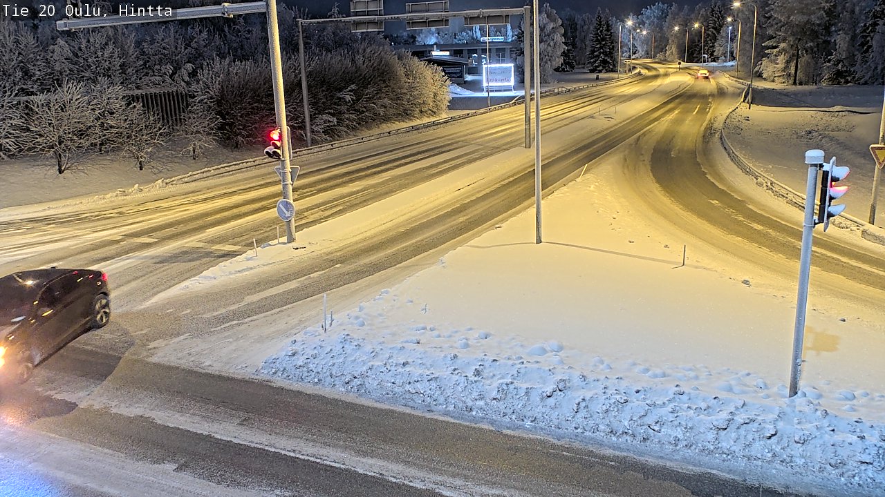 Weather Camera Image Väg 20 Uleåborg, Hintta, Oulu, Pohjois-Pohjanmaa