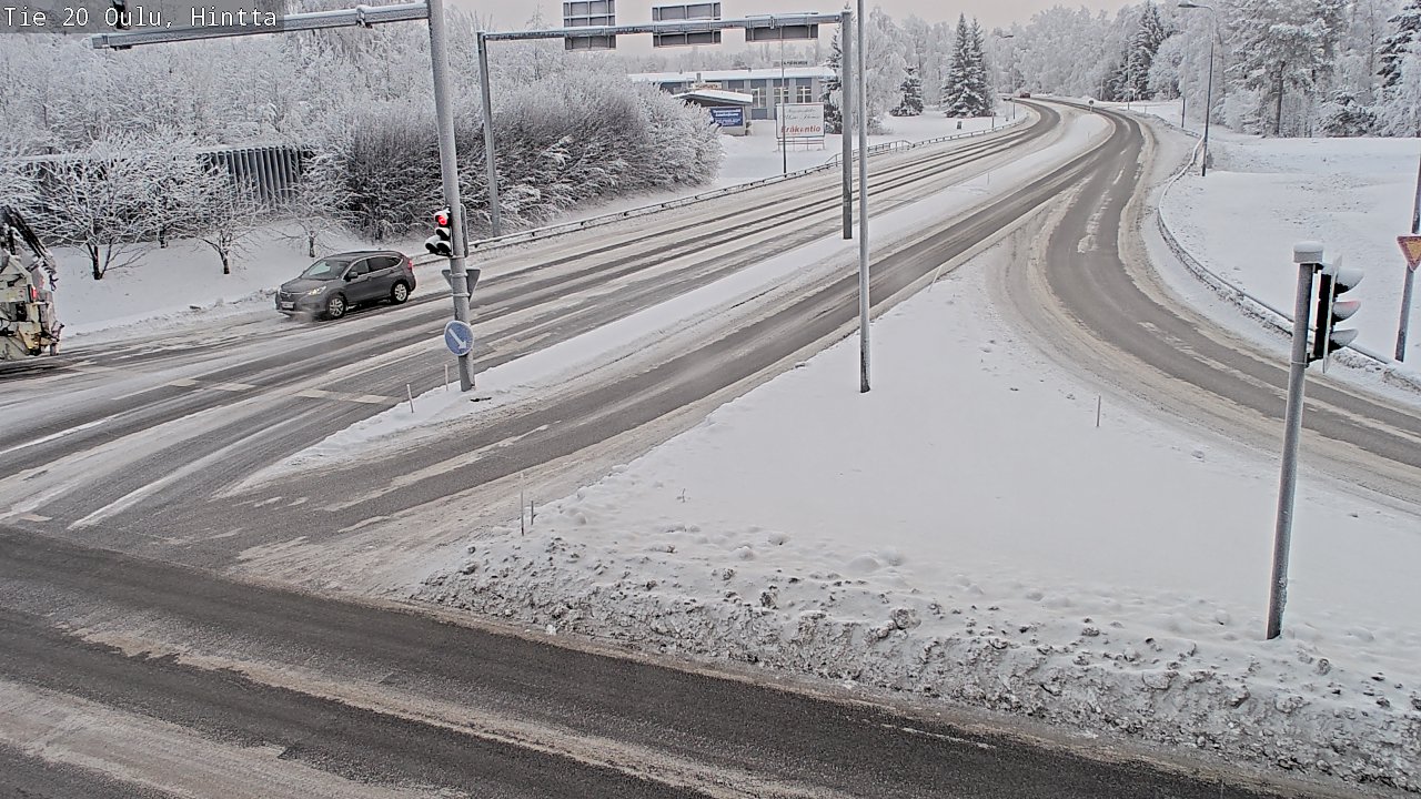 Weather Camera Image Väg 20 Uleåborg, Hintta, Oulu, Pohjois-Pohjanmaa