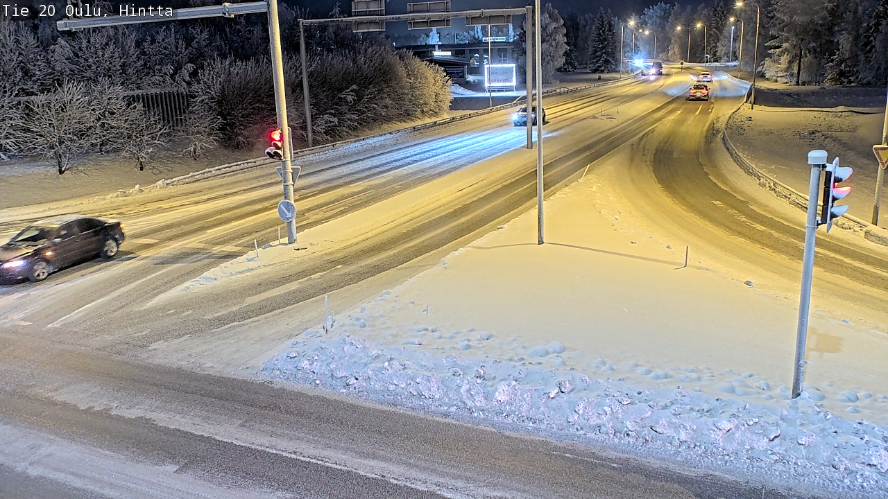 Weather Camera Image Väg 20 Uleåborg, Hintta, Oulu, Pohjois-Pohjanmaa