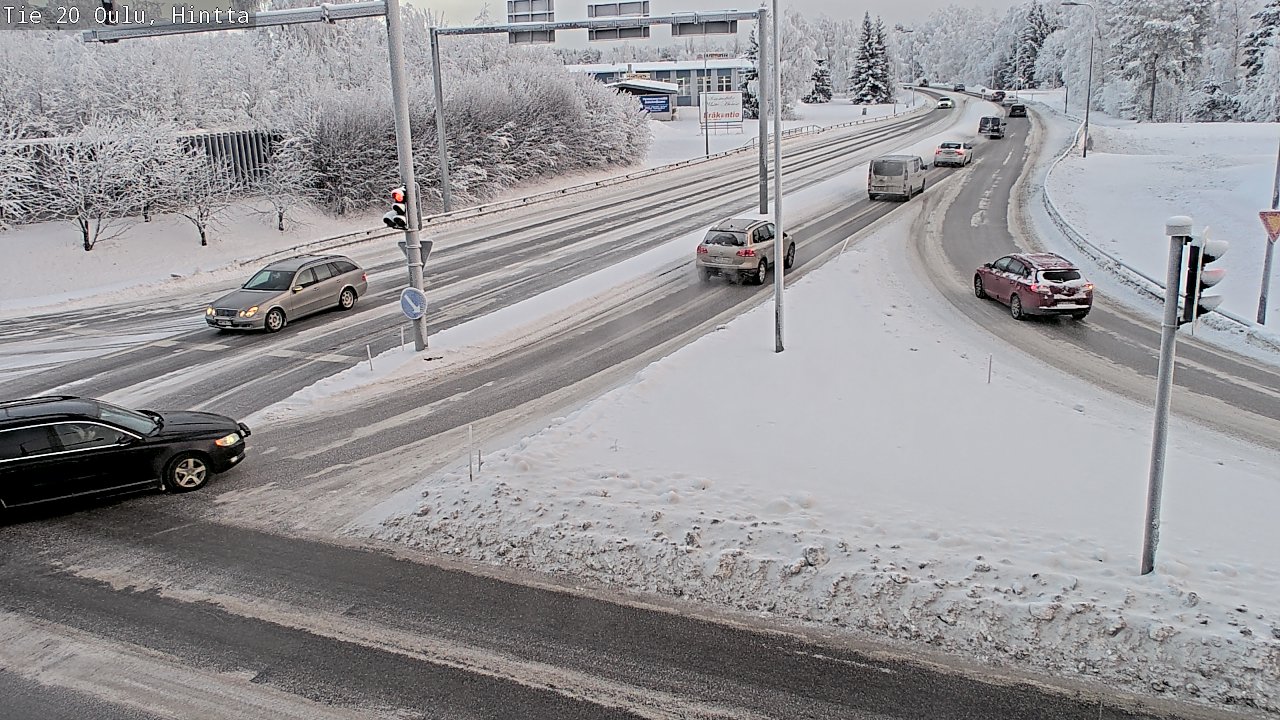 Weather Camera Image Väg 20 Uleåborg, Hintta, Oulu, Pohjois-Pohjanmaa