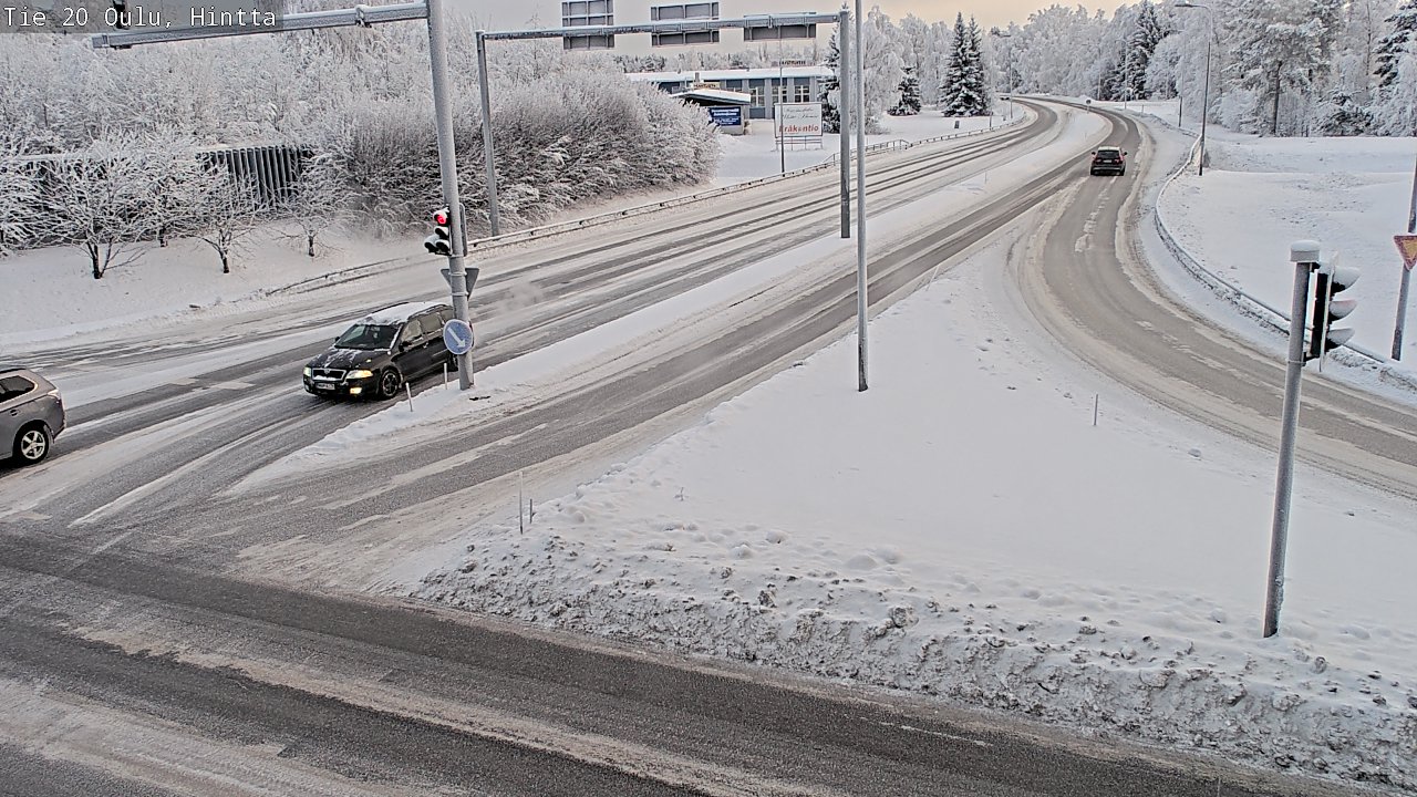Weather Camera Image Väg 20 Uleåborg, Hintta, Oulu, Pohjois-Pohjanmaa