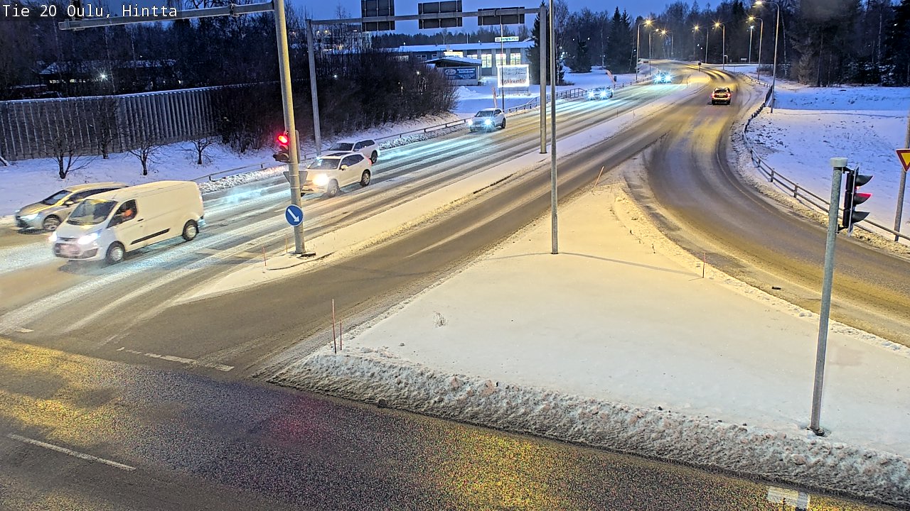 Weather Camera Image Väg 20 Uleåborg, Hintta, Oulu, Pohjois-Pohjanmaa