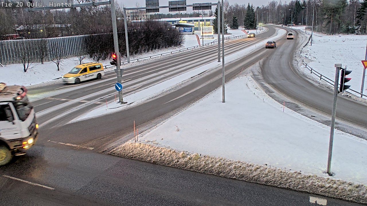 Weather Camera Image Väg 20 Uleåborg, Hintta, Oulu, Pohjois-Pohjanmaa