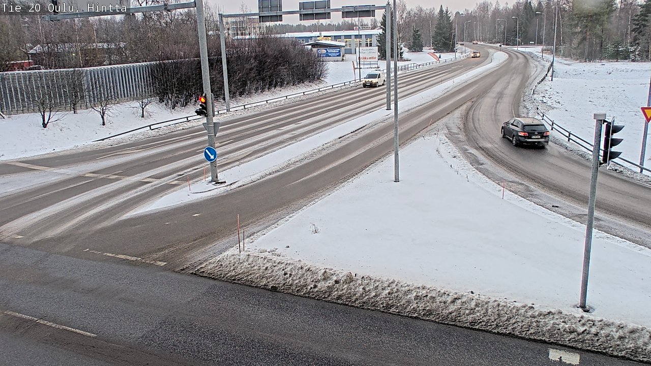 Weather Camera Image Väg 20 Uleåborg, Hintta, Oulu, Pohjois-Pohjanmaa