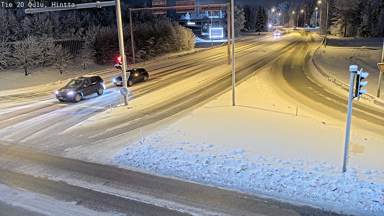Weather Camera Image Väg 20 Uleåborg, Hintta, Oulu, Pohjois-Pohjanmaa
