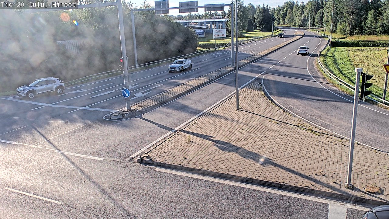 Weather Camera Image Väg 20 Uleåborg, Hintta, Oulu, Pohjois-Pohjanmaa