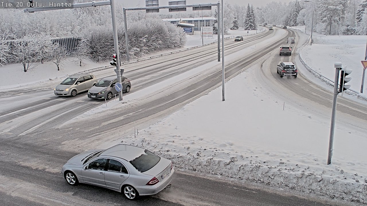 Weather Camera Image Väg 20 Uleåborg, Hintta, Oulu, Pohjois-Pohjanmaa