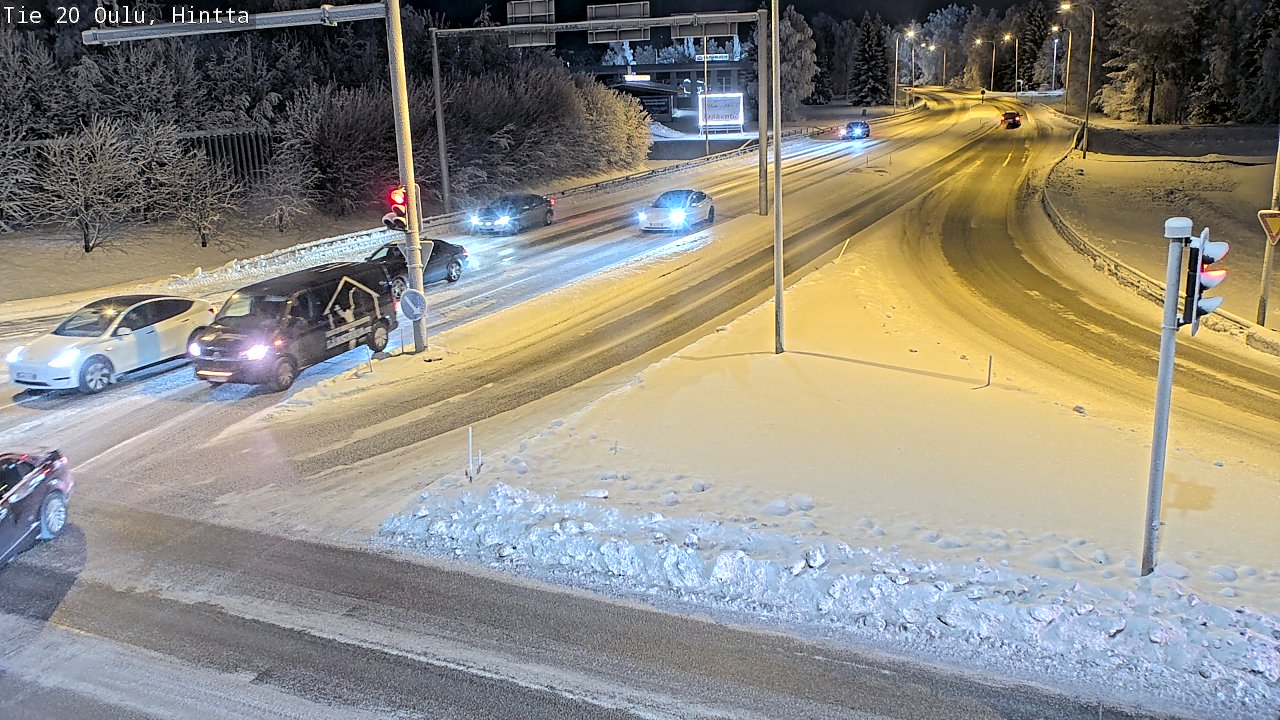 Weather Camera Image Väg 20 Uleåborg, Hintta, Oulu, Pohjois-Pohjanmaa